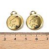 PVD Vacuum Plating 304 Stainless Steel Rhinestone Pendants STAS-R130-01G-05-3