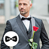 CHGCRAFT 6Pcs 2 Colors Iron Tie Clip FIND-CA0009-89-5