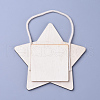 Wood Pendants WOOD-WH0021-16-2