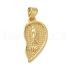 Brass Micro Pave Cubic Zirconia Pendants KK-M319-25G-02-1