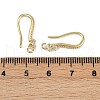 Brass Micro Pave Cubic Zirconia Earring Hooks KK-A257-14G-3
