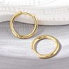 Brass Huggie Hoop Earrings KK-D160-55G-2