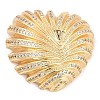 Brass Micro Pave Clear Cubic Zirconia Pendants KK-M307-06G-1