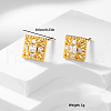 S925 Sterling Silver Square Stud Earrings RM2306-1-2