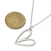Non-Tarnish 304 Stainless Steel Pendant Necklace for Women NJEW-JN04387-02-3