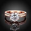 Exquisite Engagement Rings Brass Czech Rhinestone Finger Rings for Women RJEW-BB02141-8-2