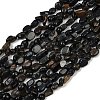 Dyed Natural Blue Tiger Eye Beads Strands G-Q060-D09-2