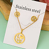 Stainless Steel Pendant Necklace & Stud Earring FS-WGABA87-10-1
