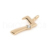 Brass Micro Pave Cubic Zirconia Pendants KK-Z107-01G-03-2