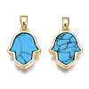 Real 18K Gold Plated Brass Pendants KK-N233-171A-01C-2