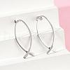 304 Stainless Steel Stud Earrings EJEW-Z089-10P-2