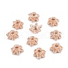 6-Petal Tibetan Style Alloy Bead Caps PALLOY-P244-29RG-1