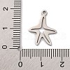 Non-Tarnish 201 Stainless Steel Pendants STAS-U016-08P-03-3