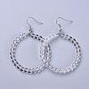 Natural Quartz Crystal Dangle Earrings X-EJEW-K077-A16-1