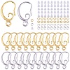 20 Pairs 2 Colors Brass Earring Hooks KK-SZ0002-42-1