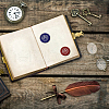 Brass Wax Seal Stamp with Handle AJEW-WH0184-0469-5