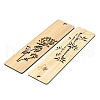 SUPERFINDINGS 8Pcs Chinese Style Bamboo Bookmarks AJEW-FH0003-34-3