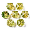 Two Tone Transparent Spray Painted Acrylic Beads ACRP-T005-26J-2