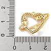 Brass Micro Pave Cubic Clear Zirconia Pendants KK-U006-04G-3