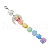 Electroplated Natural Quartz Pendant Decoration HJEW-JM02114-4
