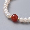 Stretch Grade A Natural Freshwater Pearl Bracelets BJEW-JB04623-04-2