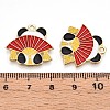 Alloy Enamel Pendants ENAM-T022-03F-3