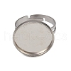304 Stainless Steel Cuff Ring Components STAS-D372-06P-06-2