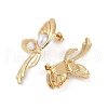 Ion Plating(IP) 304 Stainless Steel Butterfly Wing Stud Earrings EJEW-Z068-38G-2