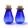 Glass Cork Bottles Ornament AJEW-O032-02A-1