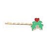 Christmas Theme Alloy Enamel Hair Bobby Pin AJEW-A056-04E-2