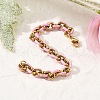 304 Stainless Steel Cable Chian Bracelets for Women BJEW-B137-01-3