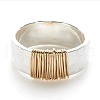 Zinc Alloy Wire Wrapped Finger Rings for Women FS-WG4DD4C-05-3
