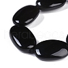 Natural Black Gemstone Beads Strands G-Q164-A01-01-4
