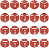 SUNNYCLUE 32Pcs All Kinds of Sports Balls Silicone Beads SIL-SC0001-81A-1