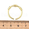 Brass Micro Pave Cubic Zirconia Cuff Rings for Women RJEW-H247-08G-5