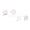 Brass Stud Earring Findings KK-H102-07P-3