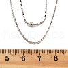 Brass Double Layer Necklaces NJEW-D302-52P-4