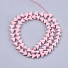 Spray Painted Non-magnetic Synthetic Hematite Beads Strands G-T116-15-05-2