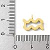 Vacuum Plating 201 Stainless Steel Butterfly Hoop Earrings EJEW-Q002-04G-6