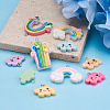 Kissitty 48Pcs 12 Style Resin Pendants RESI-KS0001-10-4