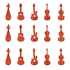 50Pcs 5 Styles Wooden Cabochons WOOD-CJ0001-51-4