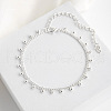 Bohemian Brass Round Ball Tassel Twisted Chain Anklets for Women FS-WGDC933-02-2