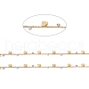 3.28 Feet Handmade Brass Curb Chains X-CHC-I036-65G-2