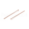 Brass Flat Head Pins X-KK-WH0058-03B-RG-2