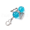 9Pcs 8 Colors Angel Glass Pendant Decorations HJEW-JM02638-5
