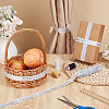 Ethnic Style Polyester Flower Jacquard Ribbons DIY-WH0656-63B-4