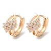 Rack Plating Brass Micro Pave Cubic Zirconia Hoop Earrings EJEW-P238-19KCG-1