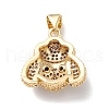 Brass Micro Pave Cubic Zirconia Pendants KK-M240-12-4