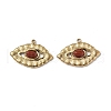 PVD Vacuum Plating 201 Stainless Steel Natural Natural Red Jasper Pendants STAS-C064-VC911-3