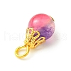 Natural White Jade Dyed Bead Pendants PALLOY-JF02306-3